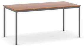 Jedálenský stôl, 1600 x 800 mm, doska čerešňa, podnož tm. sivá