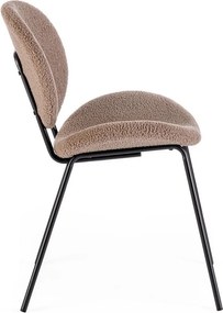 Béžová čalúnená jedálenská stolička Maddie – Yes Everyday