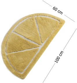 Žltá kúpeľňová predložka 100x60 cm Limon – Foutastic