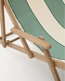 Zelené drevené záhradné ležadlo Vilara – Kave Home