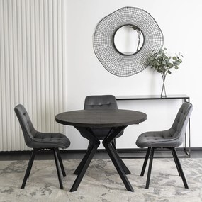 Jedálenský rozkladací stôl LUKAS 100/250 cm čierny