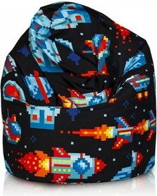 Sedací vak Sako Modern polyester TiaHome - Rakety