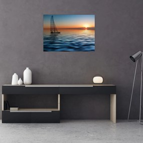 Obraz - Plachetnica na mori (70x50 cm)