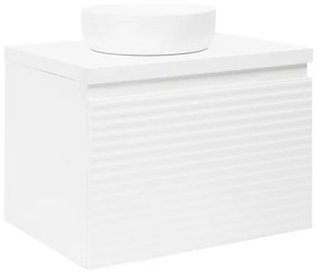 Kúpeľňová skrinka pod umývadlo Naturel Savona 78x43x44, 8 cm biela lesk SAVONA80BID, 1 ks