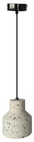 Luster na lanku TERRAZZO 1xE27/60W/230V pr. 12 cm krémová