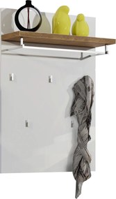 XXXLutz VEŠIAKOVÝ PANEL, biela, farba duba, 80/115/27,6 cm Xora - Vešiakové steny - 001027000404