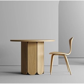 Jedálenský stôl v dubovom dekore Woodman Soft, ø 98 cm