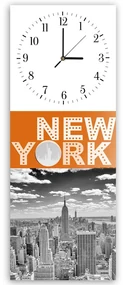 Gario Hodiny na stenu Mesto New York Rozmery: 30 x 90 cm