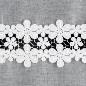 ZÁCLONA NA KRÚŽKOCH KAJA 140X250 CM CM BIELA