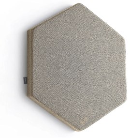 Akustický panel POLY, hexagon, 600x600x56 mm, nástenný, béžová