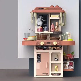 MULTISTORE Detská kuchynka 42 dielov – zvuky, LED a parný generátor