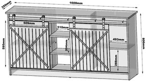 Cama Komoda Granero - dub