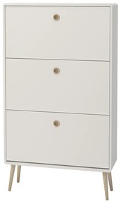 AKCIA Biela výklopná skrinka na topánky PRIMO II. akosť