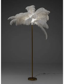 Feather Palm stojaca lampa biela 165 cm