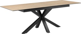 XXXLutz JEDÁLENSKÝ STÔL, čierna, béžová, 168-210/90/76 cm MID.YOU - Stoly - 002465008703