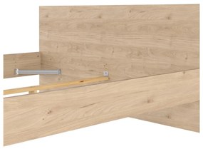 Dvojlôžková posteľ v dekore duba bez roštu 180x200 cm v prírodnej farbe Naia – Tvilum