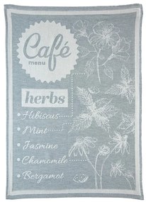 Kuchynská utierka 50x70 cm CAFE modrá