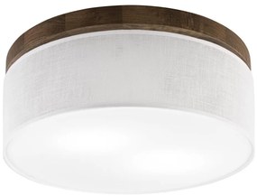 Brilagi - LED stropné svietidlo BELLADONNA 2xE27/15W/230V pr. 40 cm biela/dub or BG1366