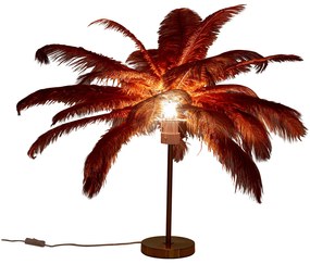 Feather Palm stolová lampa červená