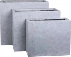 MI Sada vysokých kvetináčov GRAU 1/3