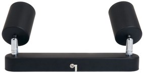 BERGE Stropné bodové svietidlo LED VIKI 2x GU10 čierne