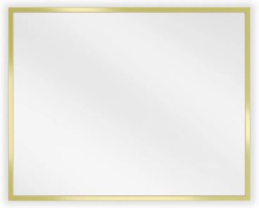 Mexen Loft, obdĺžnikové kúpeľňové zrkadlo 50 x 40 cm, farba rámu zlatá lesklá, 9852-050-040-000-50