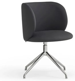 Čierne čalúnené jedálenské kreslo Mogi – Teulat