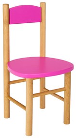 Detská drevená stolička z masívu - farebná