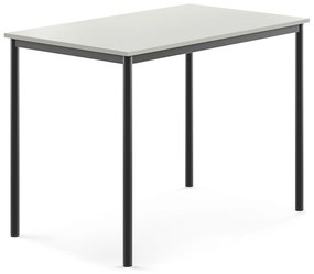 Stôl SONITUS, 1200x800x900 mm, HPL - šedá, antracit