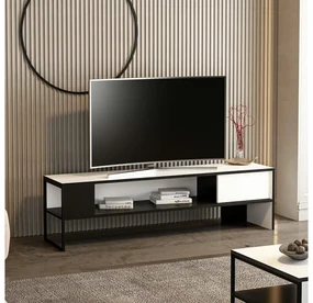 TV stolík/skrinka Bumemu 2 (biela + čierna) . Vlastná spoľahlivá doprava až k Vám domov. 1095621