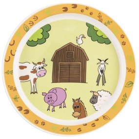 Plytký detský tanier farma pr. 21,5 cm