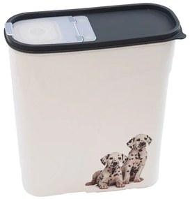 Biely plastový box na granule 4l