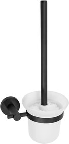 Tutumi Rea, nástenná toaletná kefa 322234C, čierna matná, REA-77103