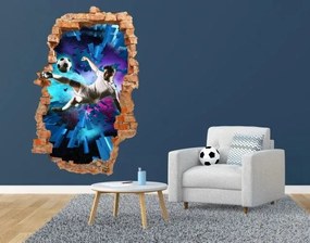 Nálepka na stenu pre futbalových fanúšikov s 3D efektom