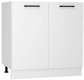 Kuchynské skrinka Emily D80ZL biely hrášok mat