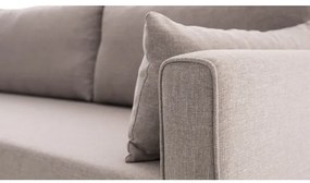 Rohová sedacia súprava KORFU do tvaru L, krémová, ľavé prevedenie