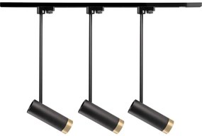 Bodové svietidlo do lištového systému PORTO 3xGU10/10W/230V čierna