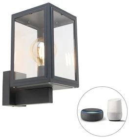 Inteligentná nástenná lampa sivá vrátane inteligentnej G95 - Sutton Up
