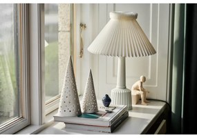 Biely vianočný svietnik z kostného porcelánu Kähler Design Nobili, výška 30 cm