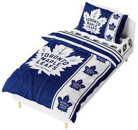 Mikroplyšové posteľné obliečky NHL Toronto Maple Leafs - 70 x 90 cm + 140 x 200 cm