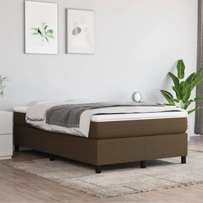 Boxspring posteľ s matracom tmavohnedá 120x200 cm látka 3144410