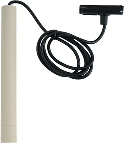 Moderné závesné svietidlo béžové s čiernou farbou pre koľajnicový systém 1-fázové - Iconic Frini