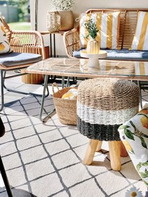 Kusový koberec Twin-Wendeteppiche 103118 grau creme – na von aj na doma, 80x150, šedá, chodba / predsieň, Hanse Home