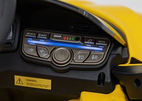 Ramiz Lamborghini Revuelto vozidlo Žltá