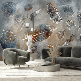 Gario Fototapeta Sivé jesenné lístie Materiál: Vliesová, Rozmery: 400 x 280 cm