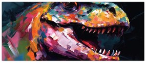 Obraz - Dinosaurus, maľba (120x50 cm)