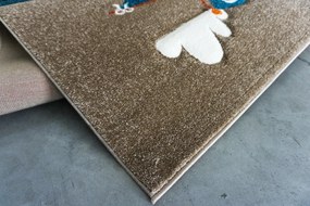 BE Koberec Smart Kids 22766 BLUE – modrý obdĺžnikový Rozmer: 160x230 cm