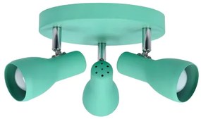 Bodové svietidlo PICARDO 3xE14/40W/230V tyrkysová