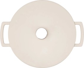 Elmich Smaltovaný liatinový hrniec Ember 24 cm krémovobiely