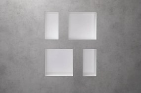 Hansgrohe XtraStoris Original, výklenok do steny s rámom 300x300x100mm, betónová šedá, HAN-56061380